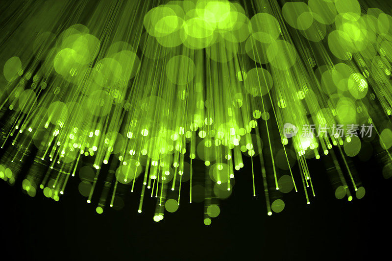 光纤抽象背景(绿色)-高分辨率5000万像素