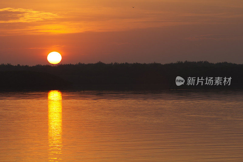 亚马逊河的日落