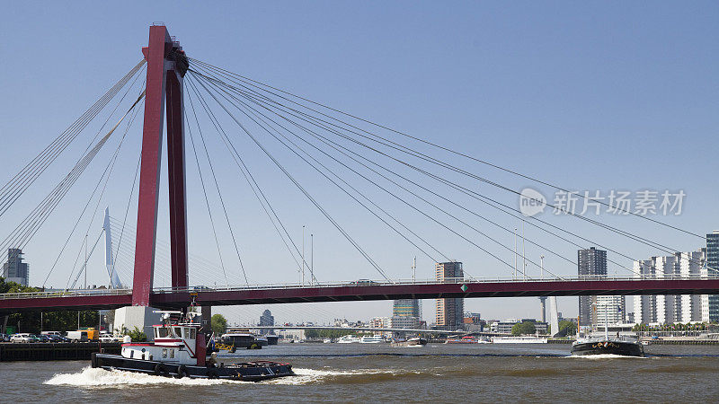 荷兰鹿特丹新默兹河上的桥