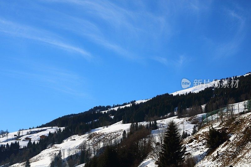 冬季奥地利萨尔巴赫马戏团滑雪胜地