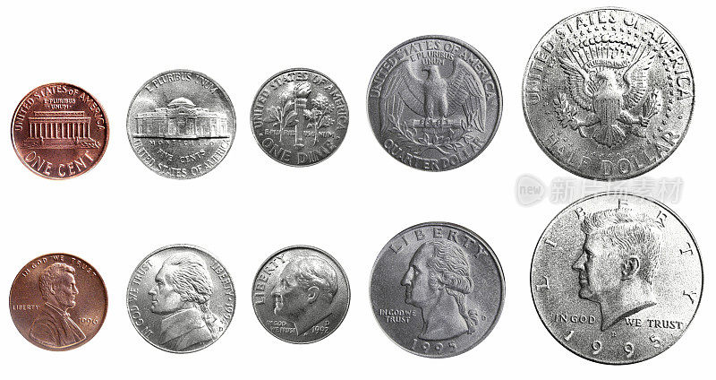 美国硬币的安排