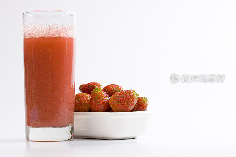草莓和果汁