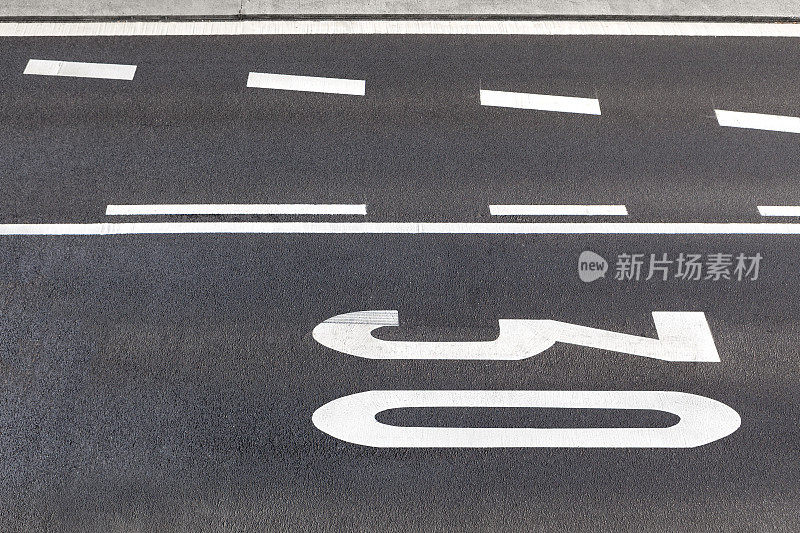 道路标志-从上面看