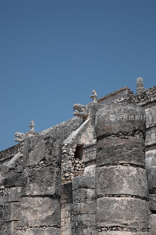 墨西哥奇琴伊察的勇士神庙