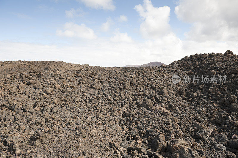 兰萨罗特岛(加那利群岛)的火山熔岩区