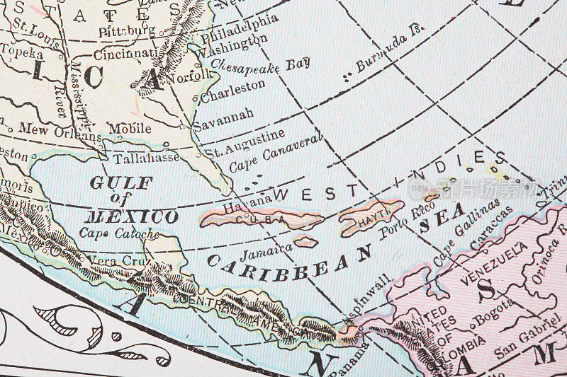 墨西哥湾和加勒比海