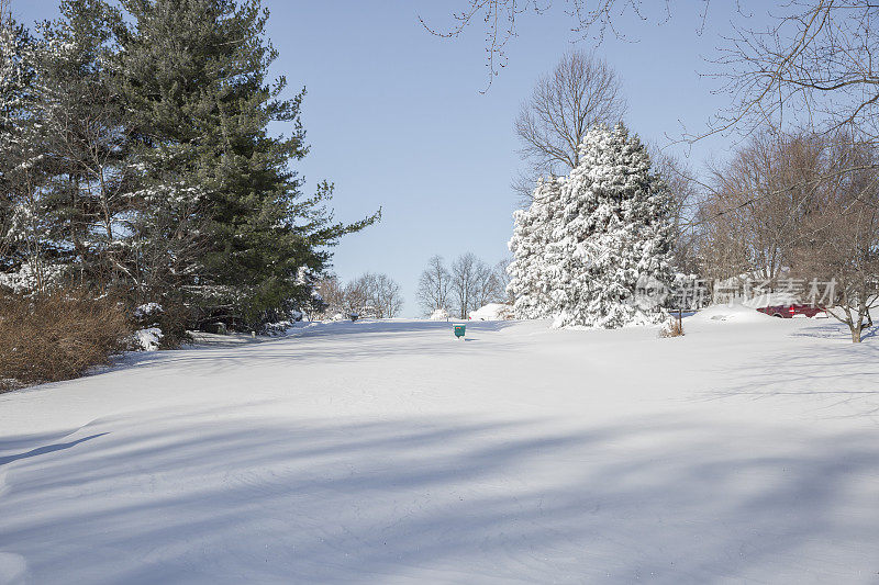 《暴风雪和未清扫的街道