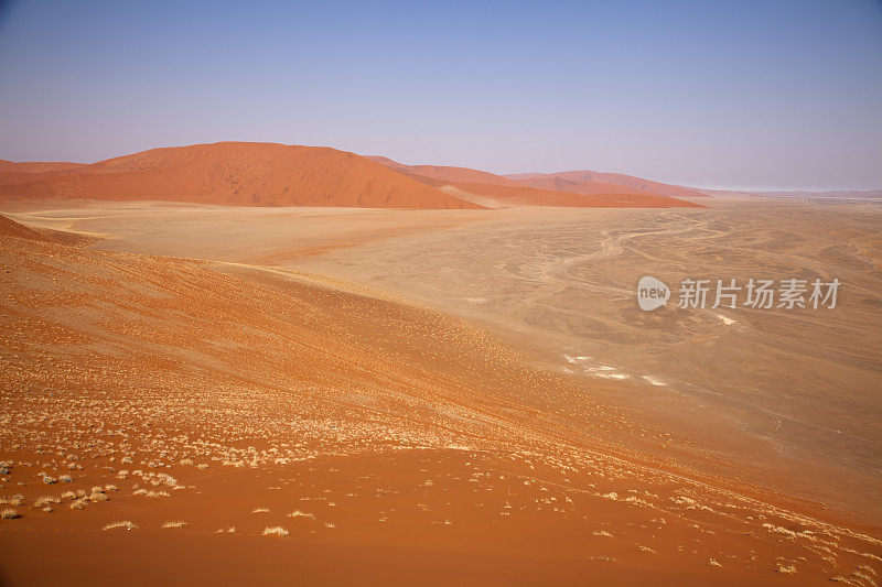 纳米比亚Sossusvlei的红色沙丘