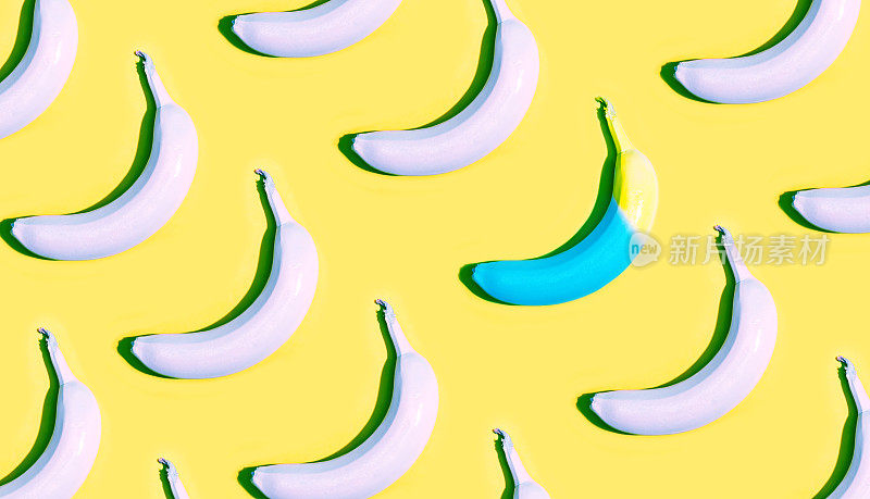 一出概念的彩绘香蕉系列