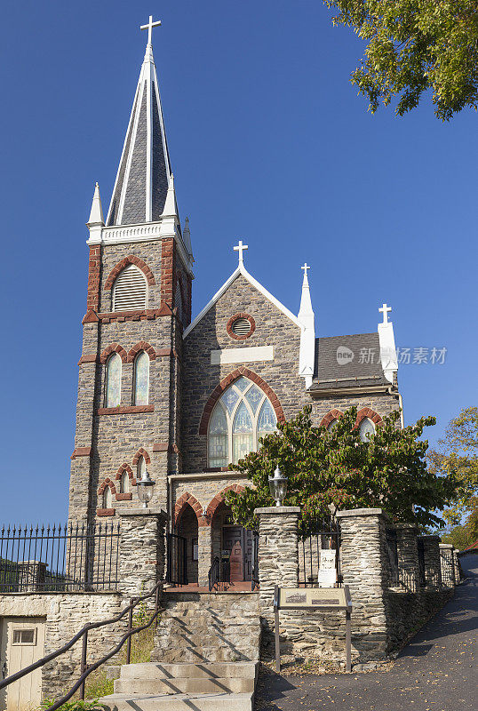 美国西弗吉尼亚州哈珀斯费里的圣彼得罗马天主教堂