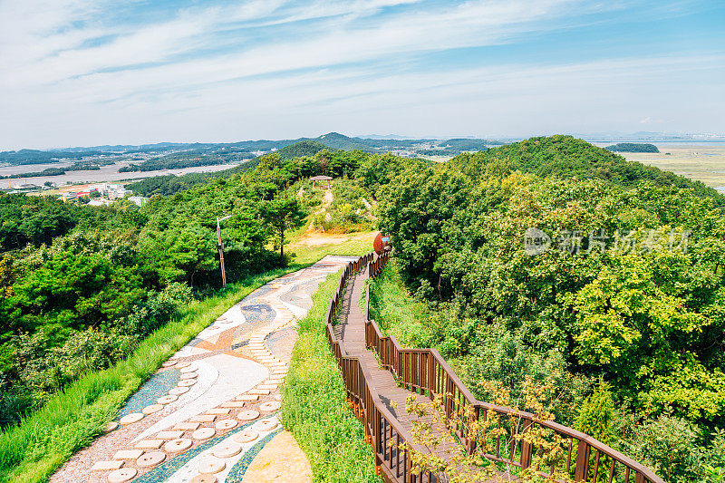 韩国安山大武道的山路