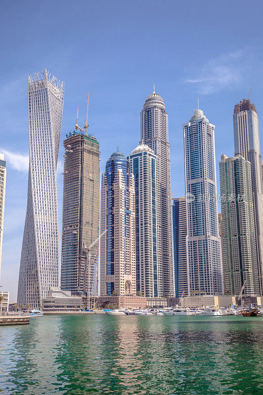 迪拜滨海城市天际线
