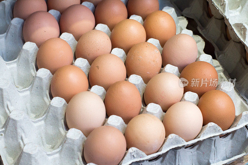 伦敦博罗市场的鸡蛋