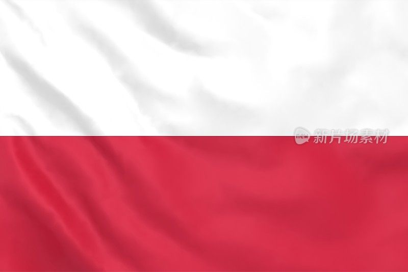 波兰国旗挥舞着