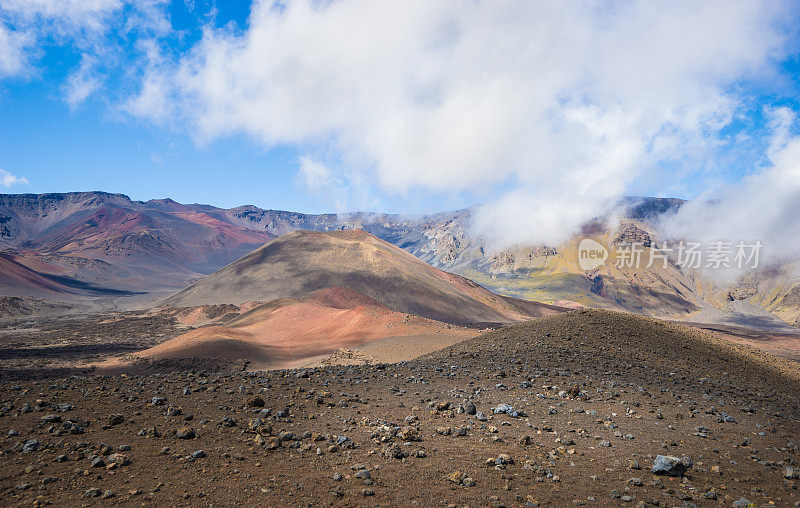 夏威夷毛伊岛的哈雷阿卡拉火山