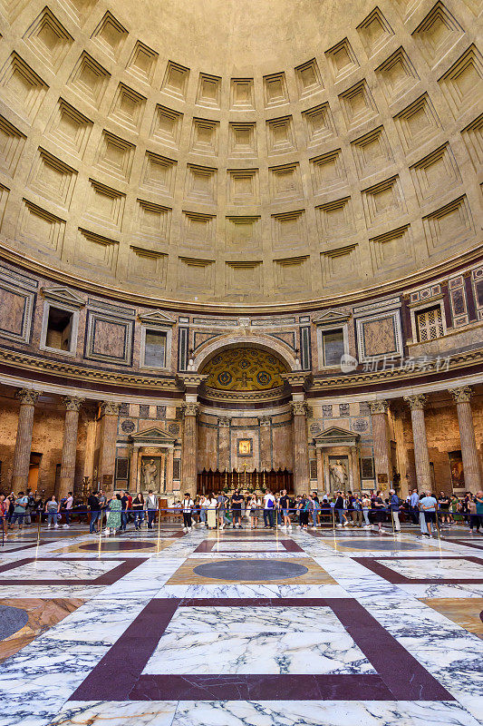 万神殿内部圆洞圆顶，罗马，意大利