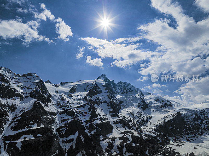 奥地利春天的大格洛克纳山