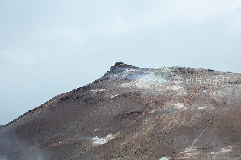 冰岛火山景观。