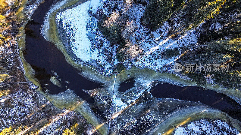 驼鹿河——河上开始结冰