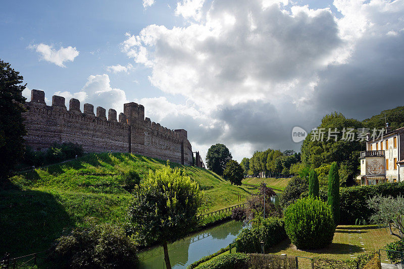 Cittadella(意大利威尼托)的外墙。