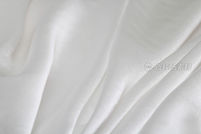 白色缎子丝绸水平背景