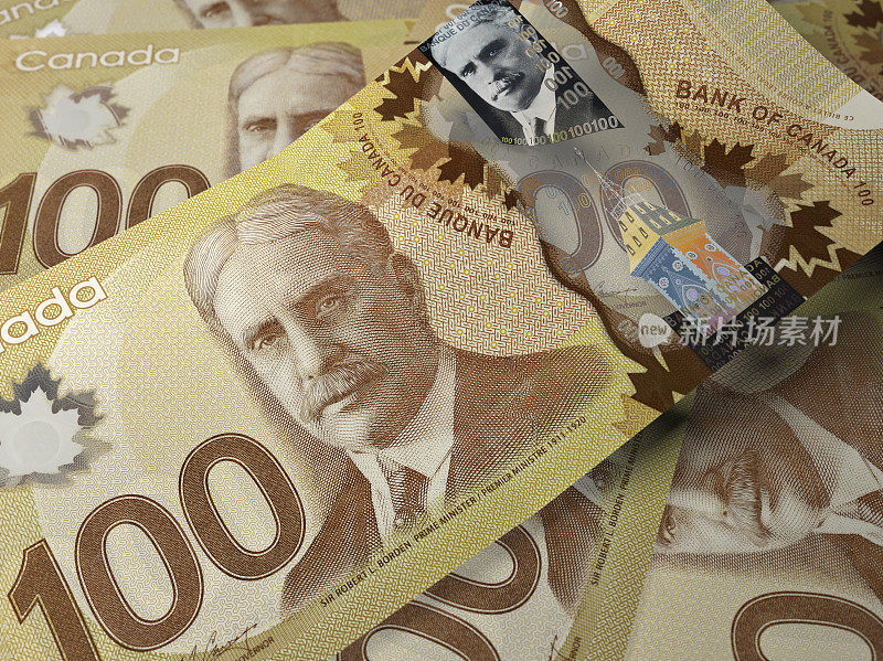 加拿大一百元钞票