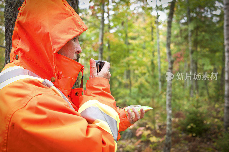 新斯科舍森林的搜救志愿者