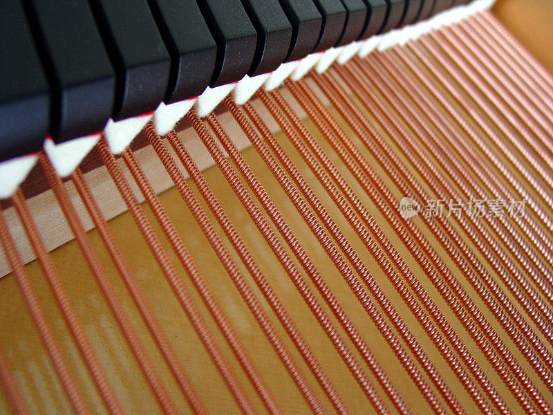 钢琴阻尼器和琴弦