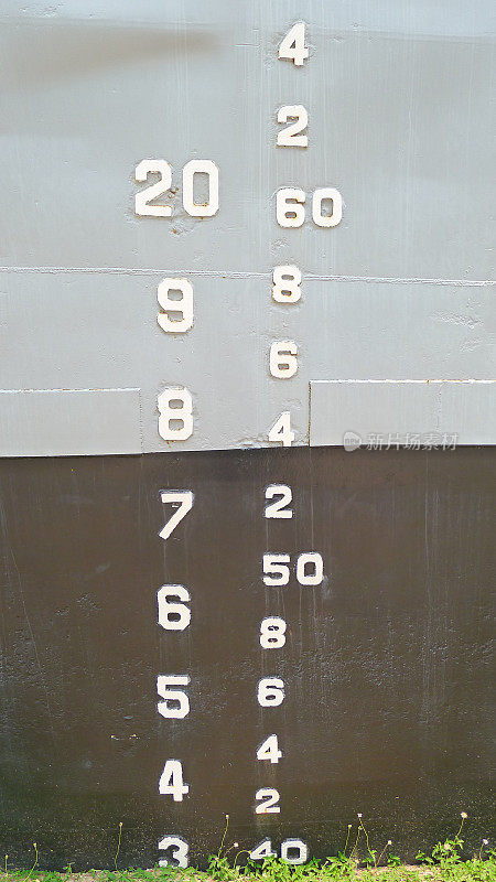 一艘游船船体的数字测量详图