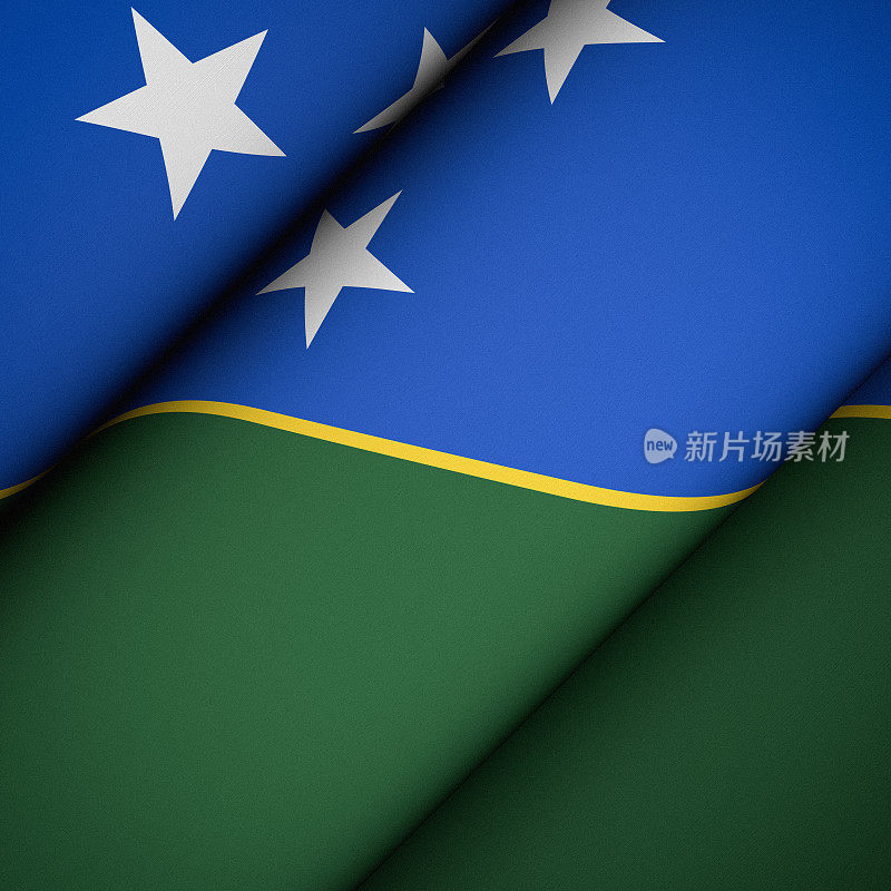 所罗门群岛的标志性旗帜