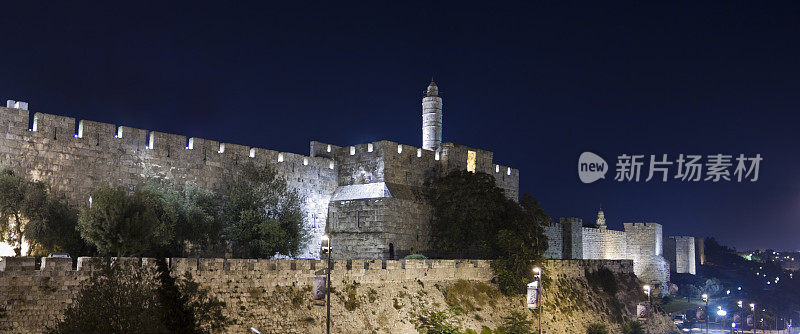 耶路撒冷在晚上