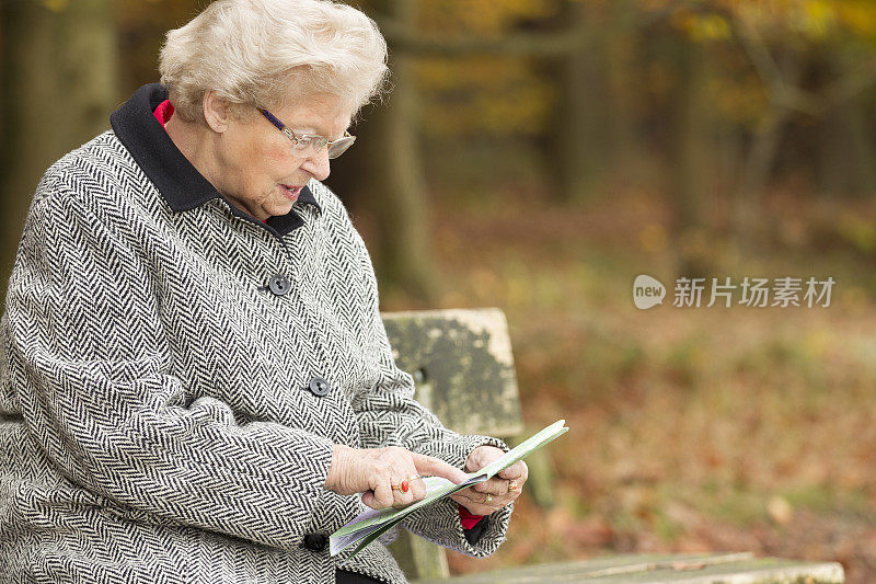 高级女士看地图