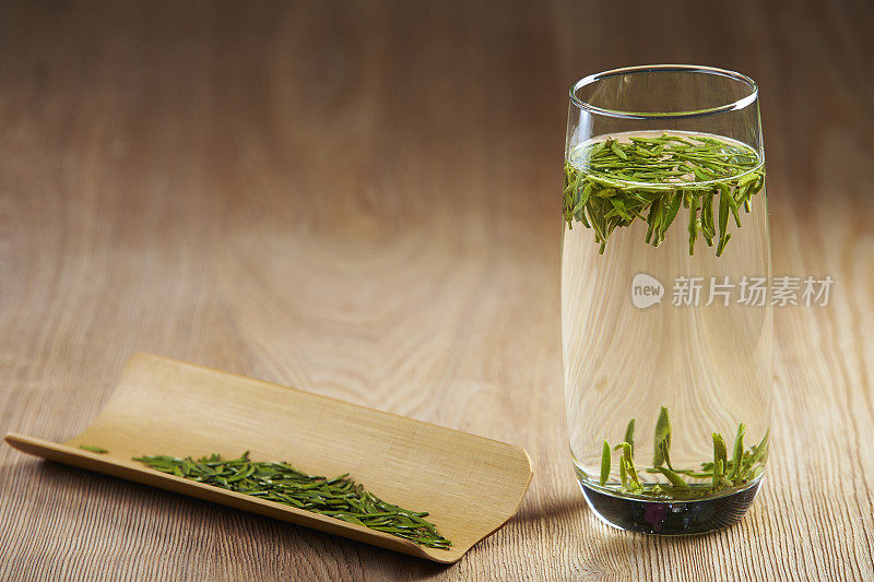 中国绿茶玻璃杯