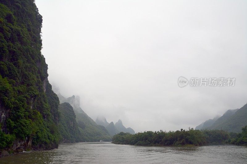 中国广西地区的漓江喀斯特风光