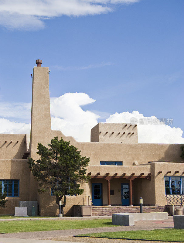 土坯建筑，西南普韦布洛风格的建筑