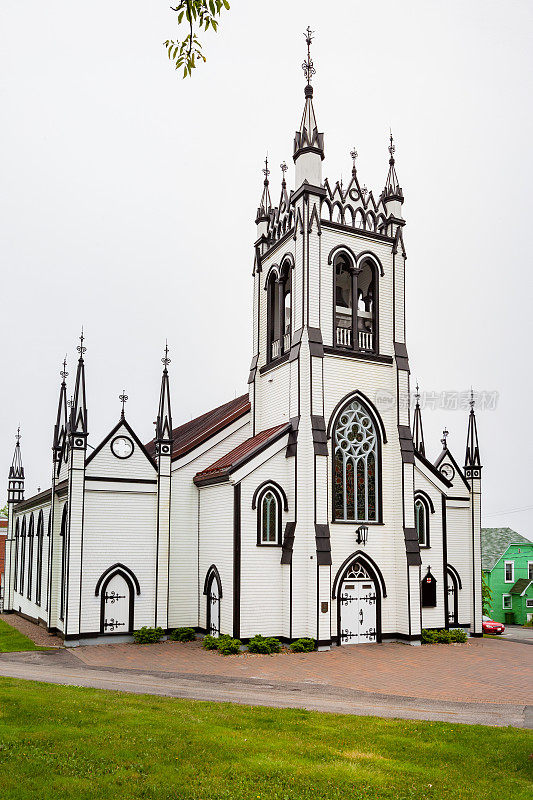 加拿大新斯科舍省鲁嫩堡老城的圣约翰教堂
