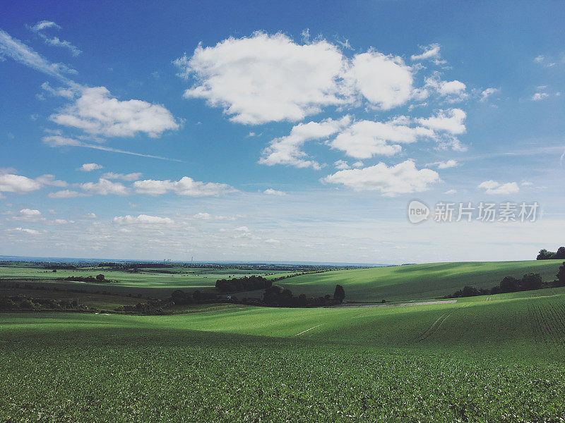 美丽的英国风景从RidgeWay