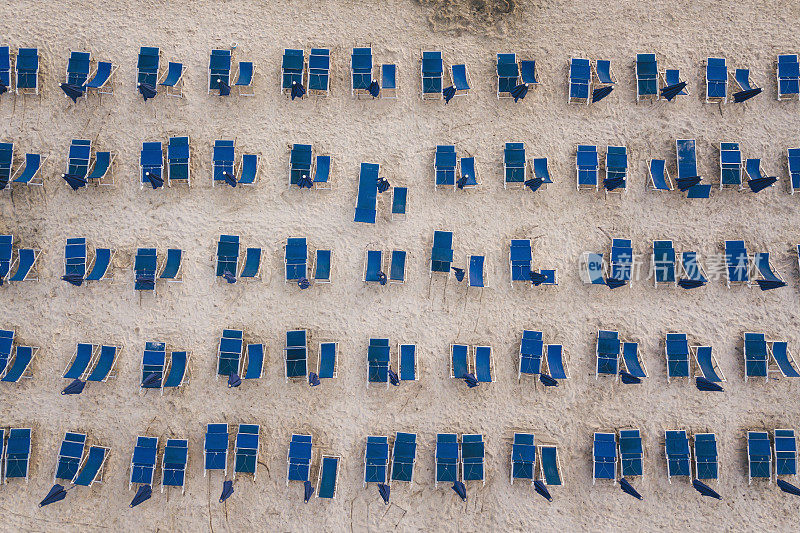 从空中看海滩