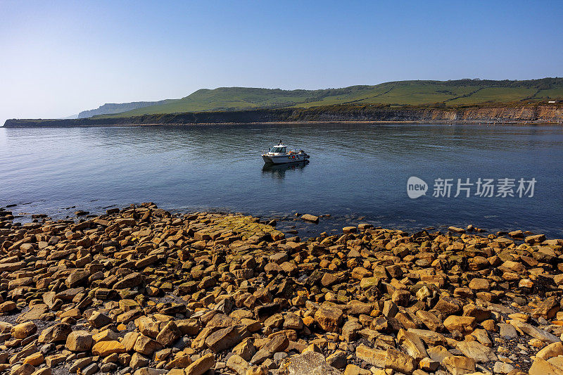 英国多塞特郡，侏罗纪海岸的波贝克岛