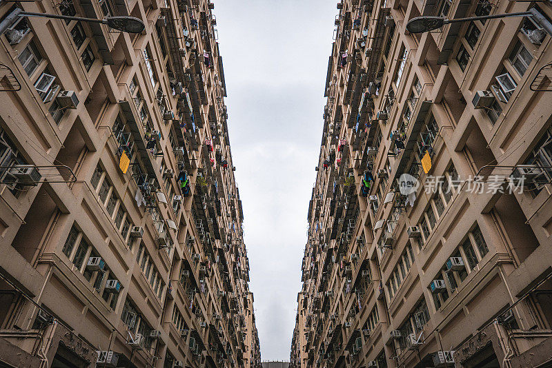 香港九龙半岛大角咀的住宅大厦