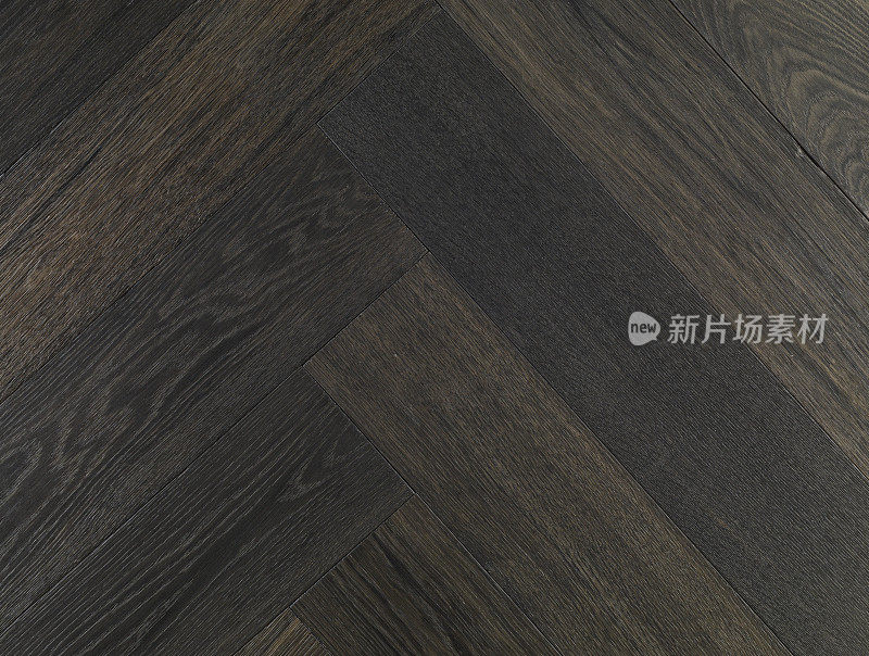 橡木纹理拼花硬木地板。木材背景深色木材纹理