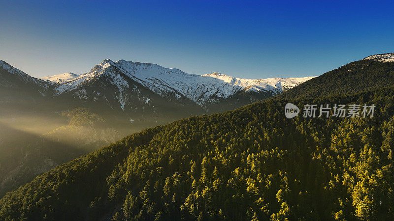 森林和山