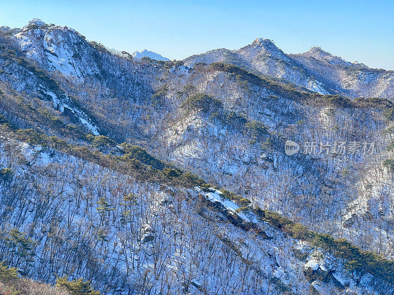 韩国的冬山