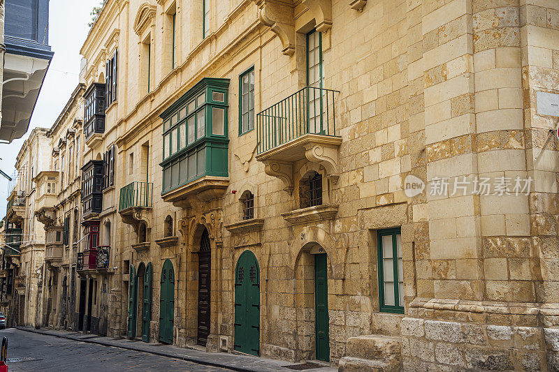 马耳他瓦莱塔的传统建筑