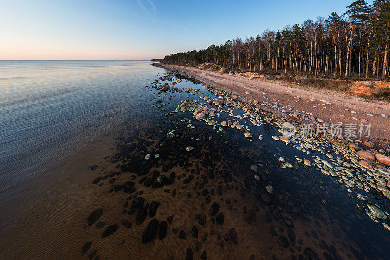 Vidzeme石质海滨