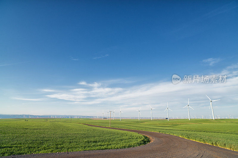 俄勒冈州的风力发电场