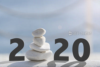 用石头祝2020年新年快乐。