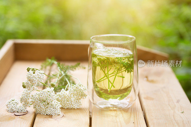 用未栽培的蓍草或千叶蓍草制成的草本茶