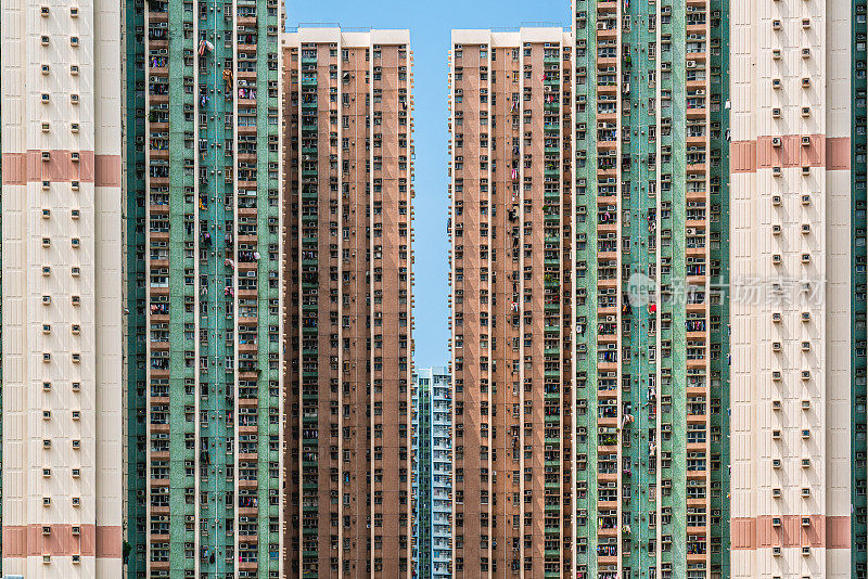 香港天水围的住宅楼宇