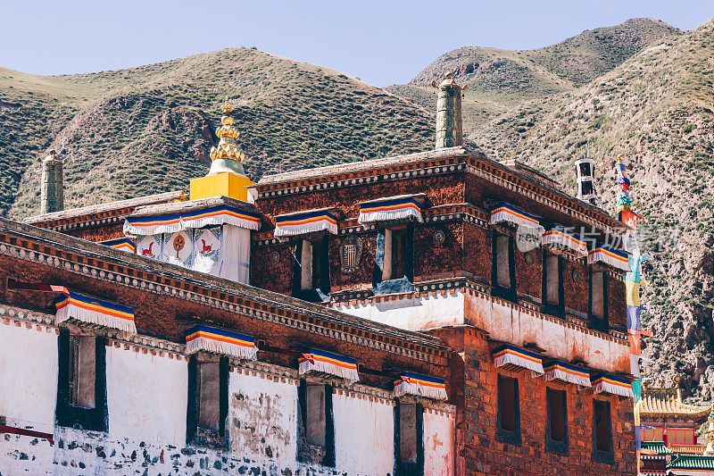 在西藏,中国寺庙。